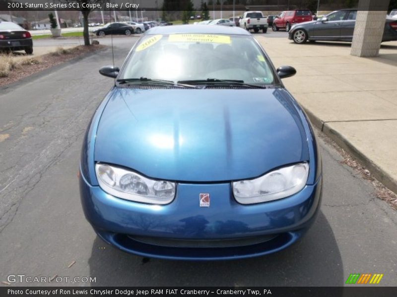 Blue / Gray 2001 Saturn S Series SC1 Coupe