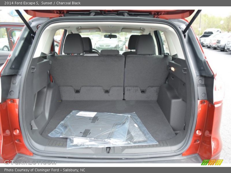 Sunset / Charcoal Black 2014 Ford Escape S