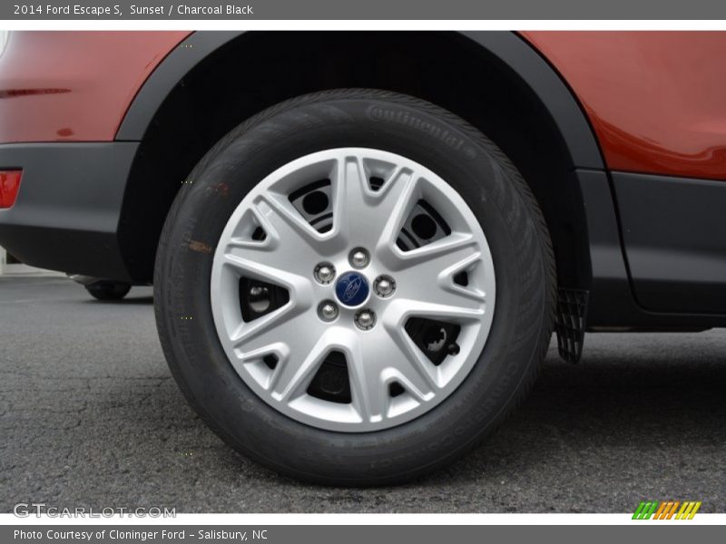 Sunset / Charcoal Black 2014 Ford Escape S