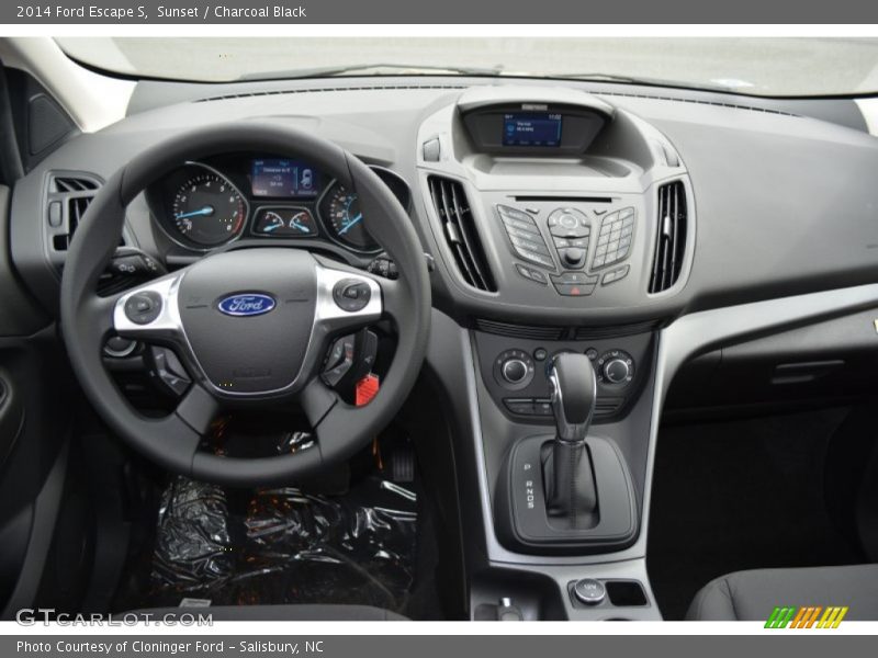 Sunset / Charcoal Black 2014 Ford Escape S