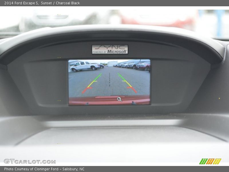 Sunset / Charcoal Black 2014 Ford Escape S