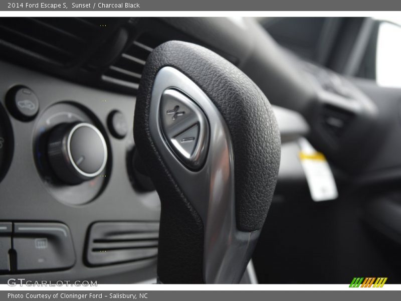 Sunset / Charcoal Black 2014 Ford Escape S