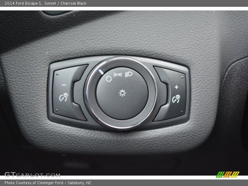 Sunset / Charcoal Black 2014 Ford Escape S