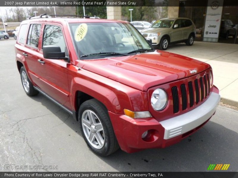Inferno Red Crystal Pearl / Pastel Slate Gray 2007 Jeep Patriot Limited 4x4