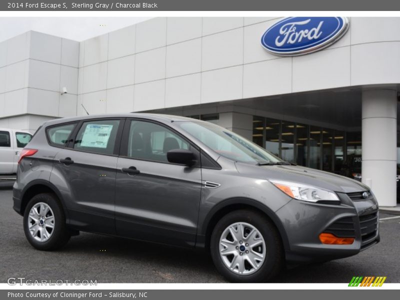 Sterling Gray / Charcoal Black 2014 Ford Escape S