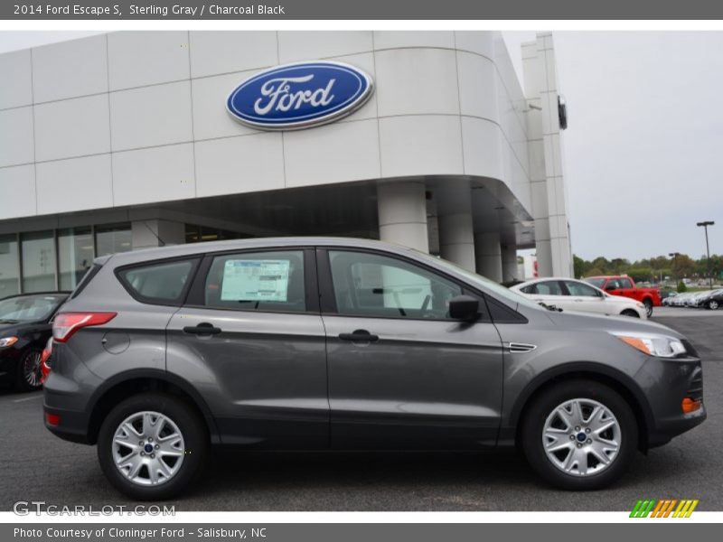 Sterling Gray / Charcoal Black 2014 Ford Escape S