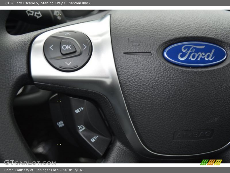 Sterling Gray / Charcoal Black 2014 Ford Escape S