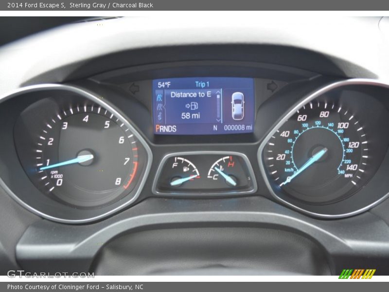 Sterling Gray / Charcoal Black 2014 Ford Escape S