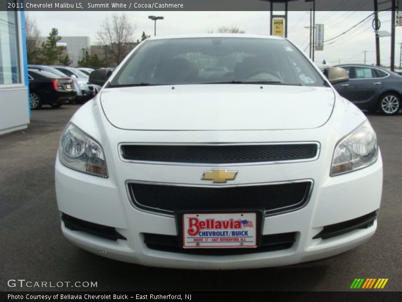 Summit White / Cocoa/Cashmere 2011 Chevrolet Malibu LS