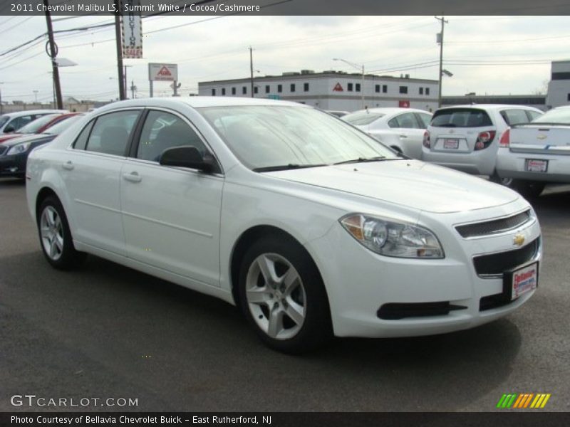 Summit White / Cocoa/Cashmere 2011 Chevrolet Malibu LS