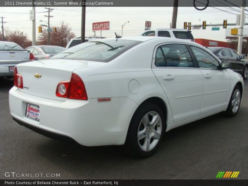 Summit White / Cocoa/Cashmere 2011 Chevrolet Malibu LS