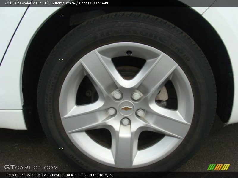 Summit White / Cocoa/Cashmere 2011 Chevrolet Malibu LS