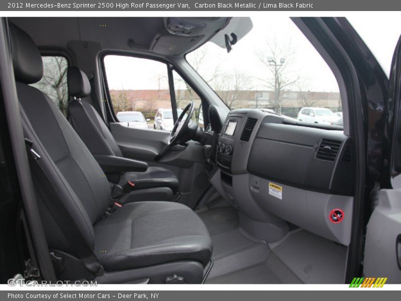 Carbon Black Metallic / Lima Black Fabric 2012 Mercedes-Benz Sprinter 2500 High Roof Passenger Van