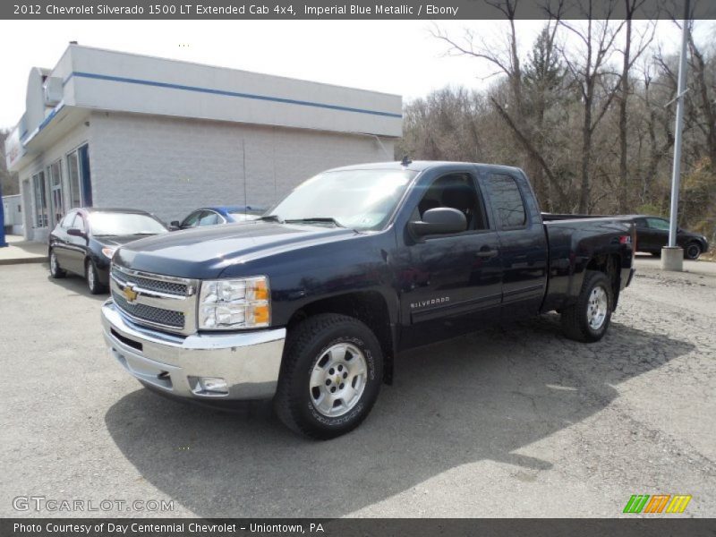 Imperial Blue Metallic / Ebony 2012 Chevrolet Silverado 1500 LT Extended Cab 4x4
