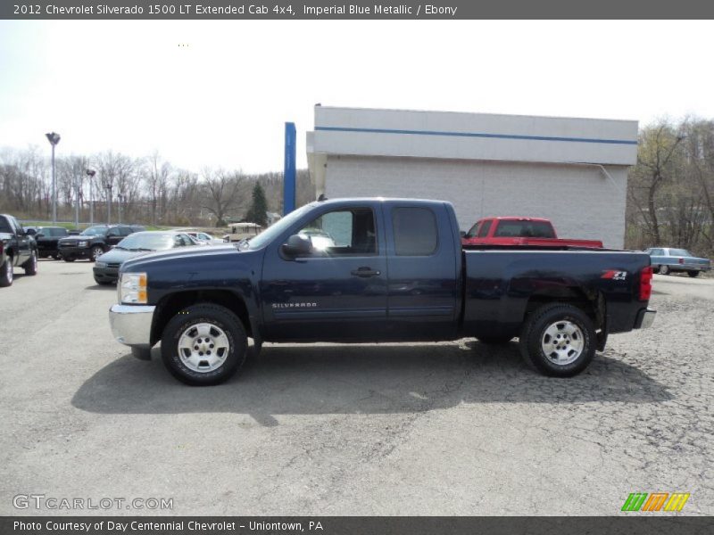 Imperial Blue Metallic / Ebony 2012 Chevrolet Silverado 1500 LT Extended Cab 4x4