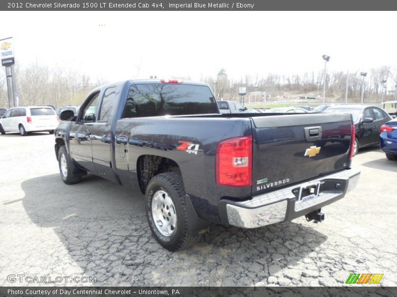 Imperial Blue Metallic / Ebony 2012 Chevrolet Silverado 1500 LT Extended Cab 4x4