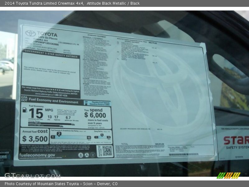 Attitude Black Metallic / Black 2014 Toyota Tundra Limited Crewmax 4x4