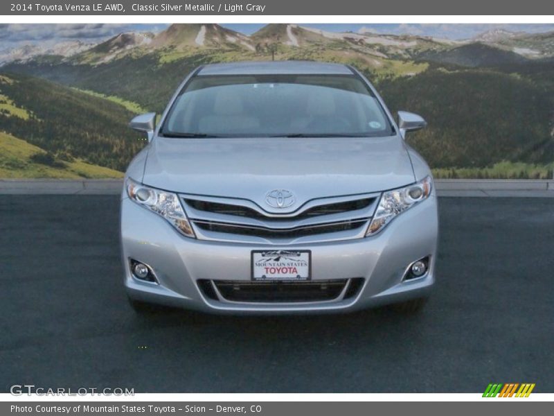 Classic Silver Metallic / Light Gray 2014 Toyota Venza LE AWD