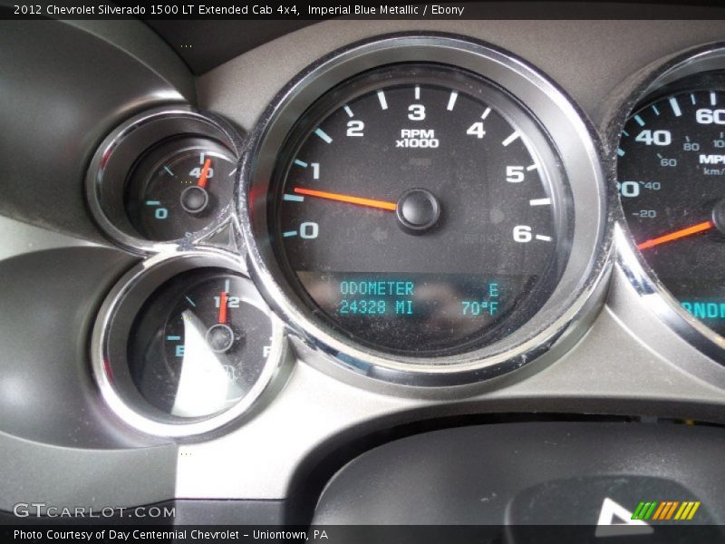 Imperial Blue Metallic / Ebony 2012 Chevrolet Silverado 1500 LT Extended Cab 4x4