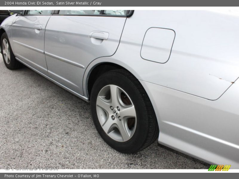 Satin Silver Metallic / Gray 2004 Honda Civic EX Sedan