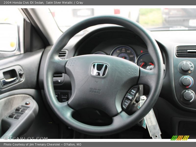 Satin Silver Metallic / Gray 2004 Honda Civic EX Sedan