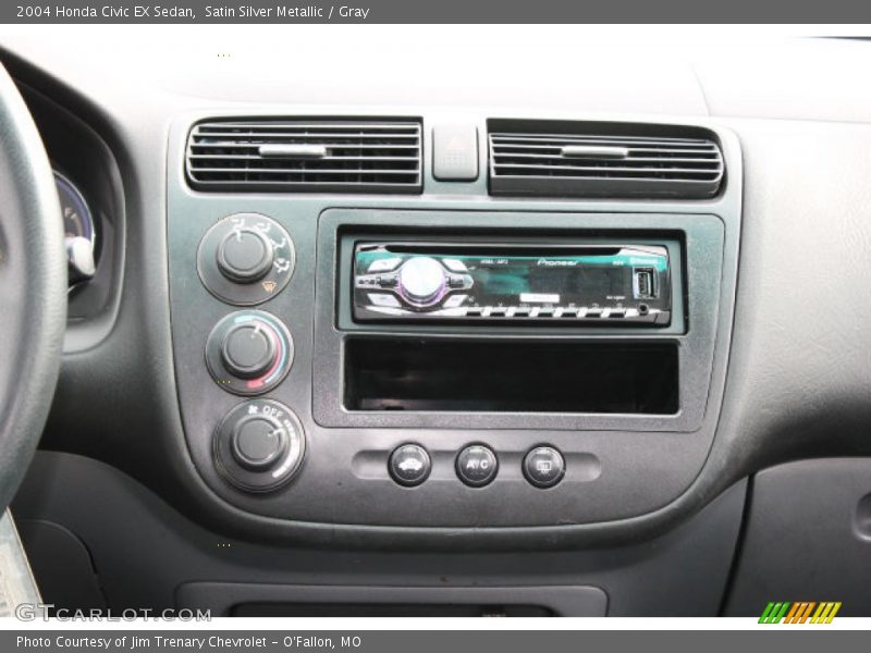 Satin Silver Metallic / Gray 2004 Honda Civic EX Sedan