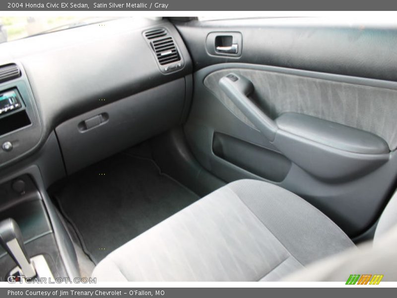 Satin Silver Metallic / Gray 2004 Honda Civic EX Sedan