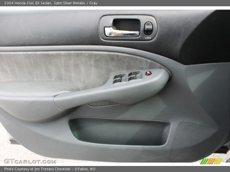 Satin Silver Metallic / Gray 2004 Honda Civic EX Sedan