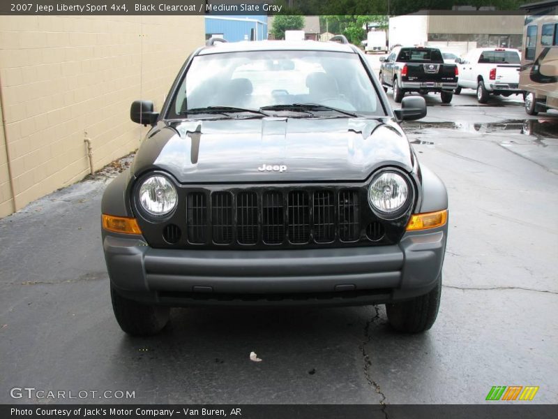Black Clearcoat / Medium Slate Gray 2007 Jeep Liberty Sport 4x4