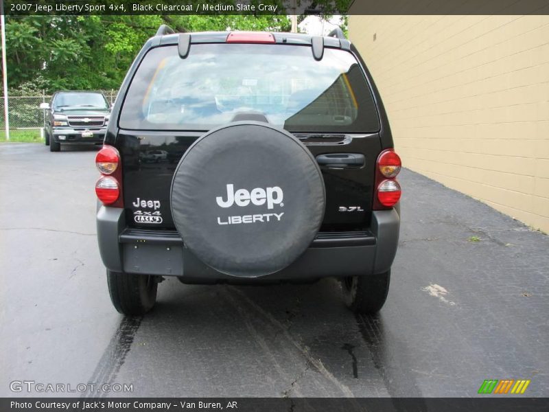 Black Clearcoat / Medium Slate Gray 2007 Jeep Liberty Sport 4x4