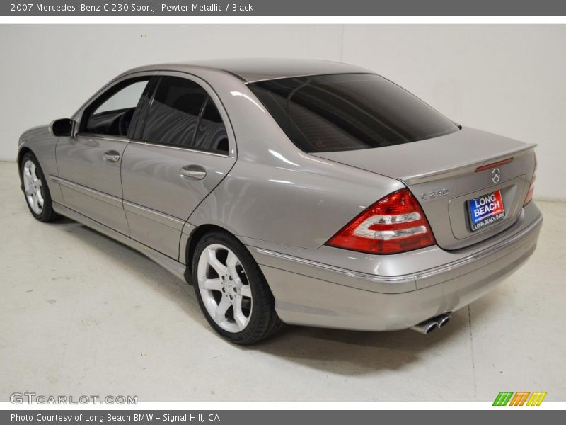 Pewter Metallic / Black 2007 Mercedes-Benz C 230 Sport