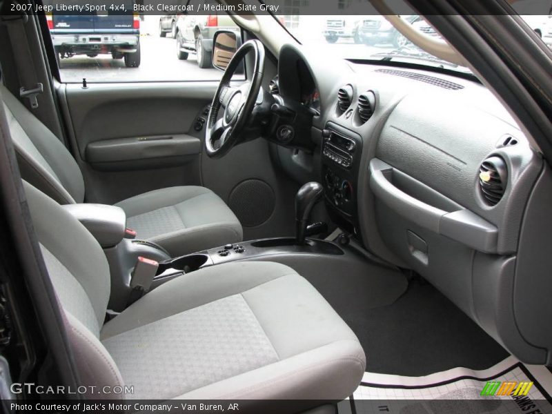 Black Clearcoat / Medium Slate Gray 2007 Jeep Liberty Sport 4x4