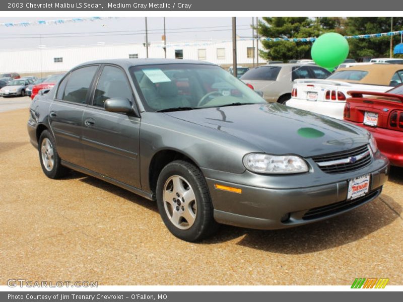 Medium Gray Metallic / Gray 2003 Chevrolet Malibu LS Sedan