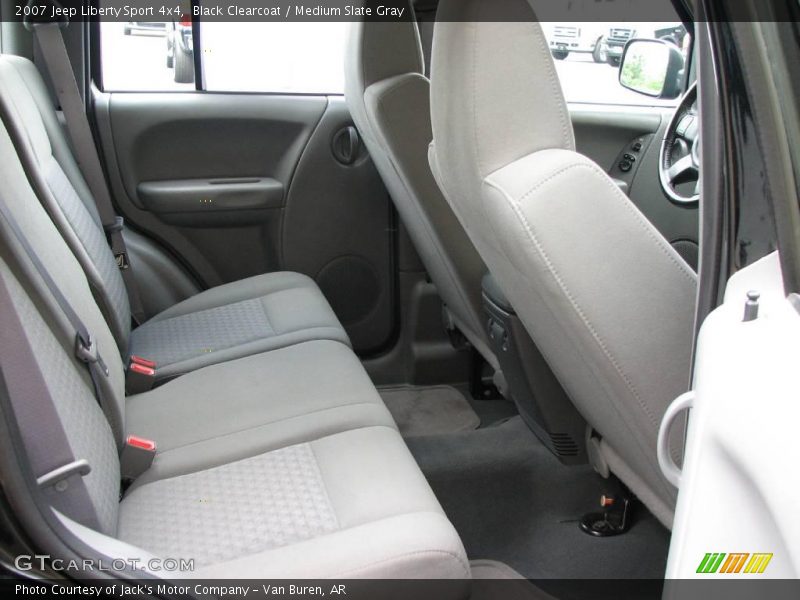 Black Clearcoat / Medium Slate Gray 2007 Jeep Liberty Sport 4x4