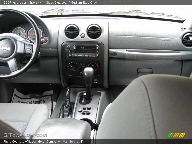 Black Clearcoat / Medium Slate Gray 2007 Jeep Liberty Sport 4x4