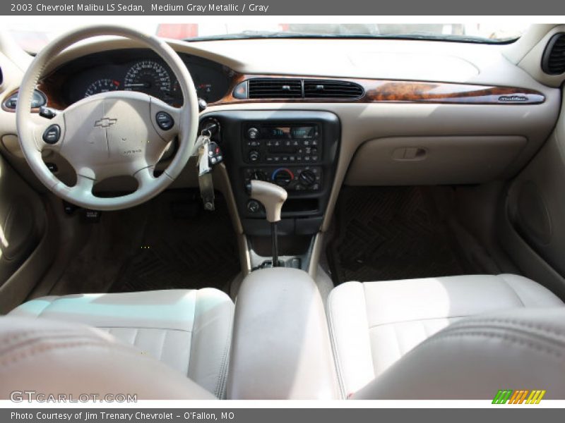 Medium Gray Metallic / Gray 2003 Chevrolet Malibu LS Sedan