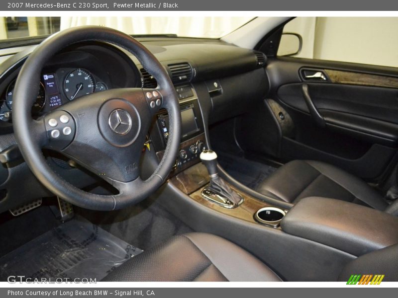 Pewter Metallic / Black 2007 Mercedes-Benz C 230 Sport