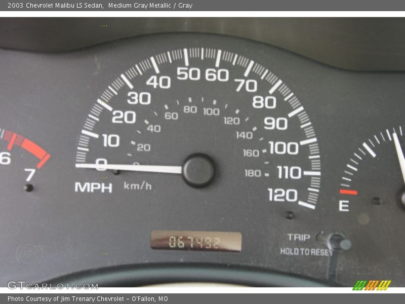 Medium Gray Metallic / Gray 2003 Chevrolet Malibu LS Sedan