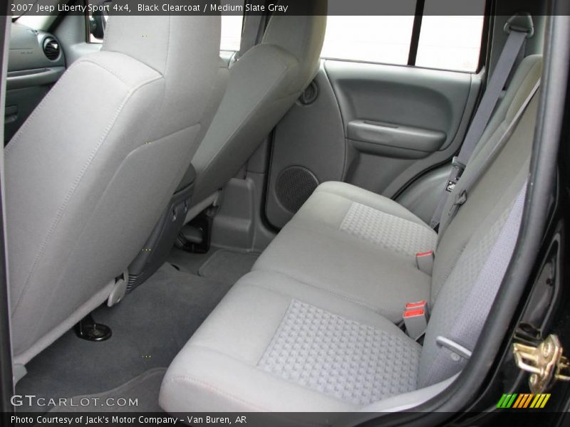 Black Clearcoat / Medium Slate Gray 2007 Jeep Liberty Sport 4x4