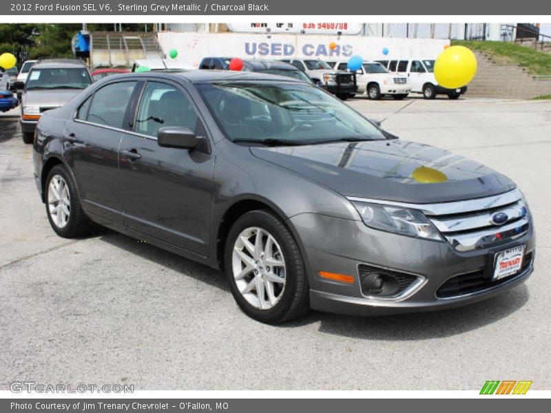 Sterling Grey Metallic / Charcoal Black 2012 Ford Fusion SEL V6