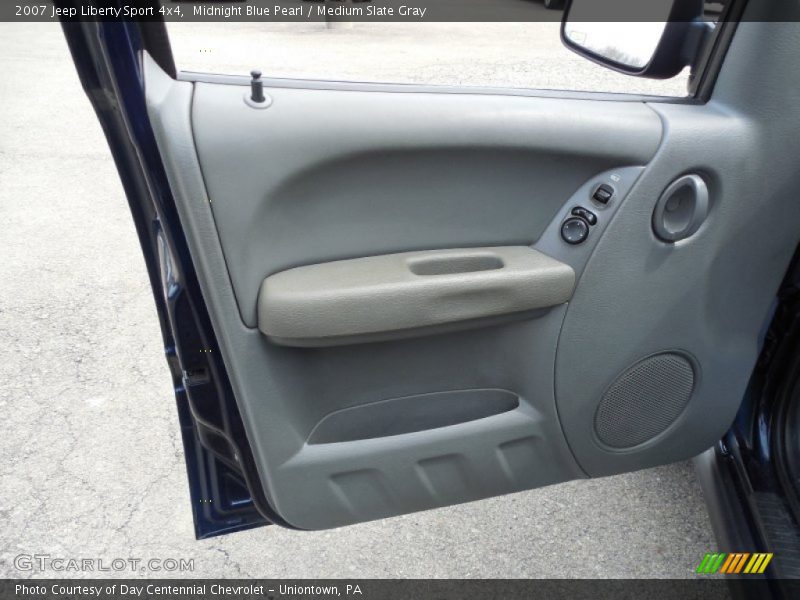 Midnight Blue Pearl / Medium Slate Gray 2007 Jeep Liberty Sport 4x4