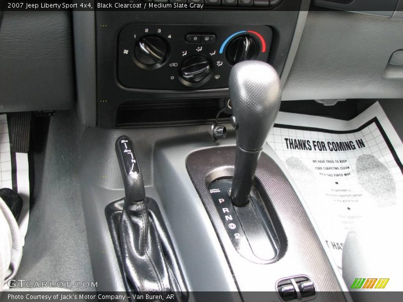 Black Clearcoat / Medium Slate Gray 2007 Jeep Liberty Sport 4x4