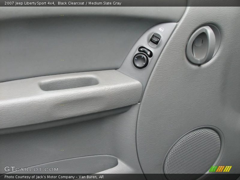 Black Clearcoat / Medium Slate Gray 2007 Jeep Liberty Sport 4x4