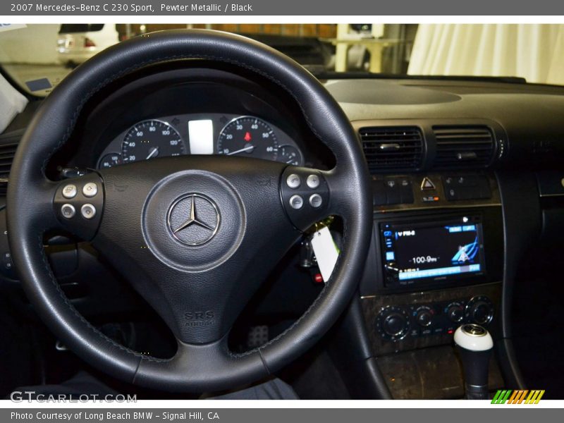 Pewter Metallic / Black 2007 Mercedes-Benz C 230 Sport