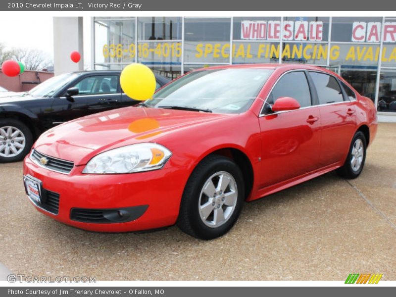 Victory Red / Gray 2010 Chevrolet Impala LT