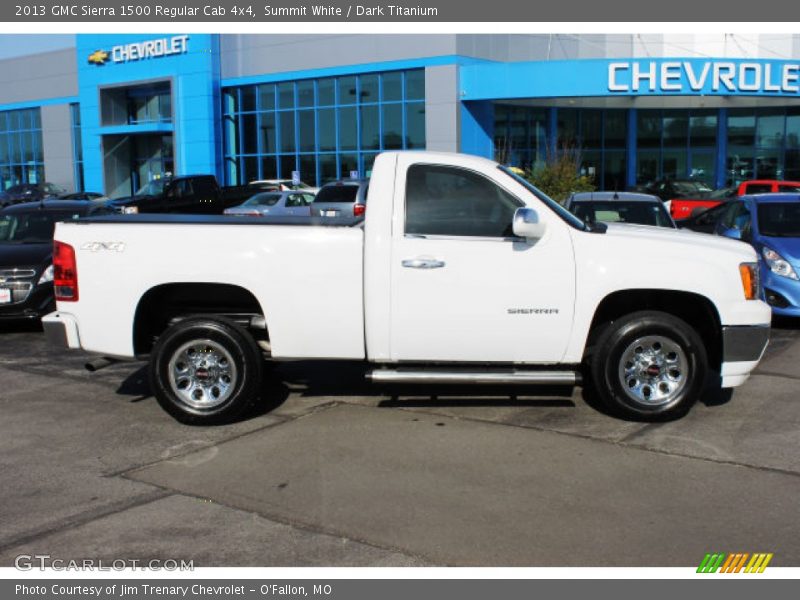 Summit White / Dark Titanium 2013 GMC Sierra 1500 Regular Cab 4x4