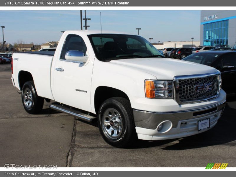 Summit White / Dark Titanium 2013 GMC Sierra 1500 Regular Cab 4x4