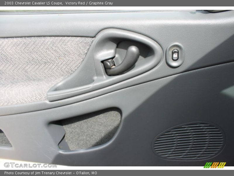 Victory Red / Graphite Gray 2003 Chevrolet Cavalier LS Coupe