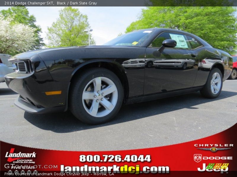 Black / Dark Slate Gray 2014 Dodge Challenger SXT