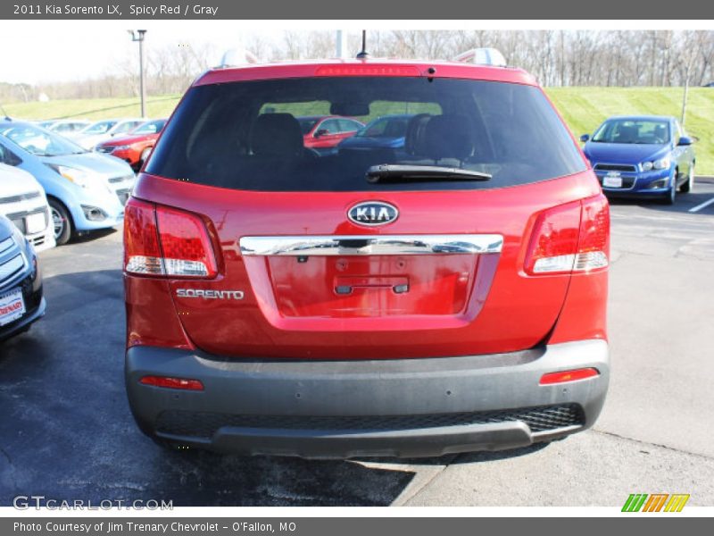 Spicy Red / Gray 2011 Kia Sorento LX